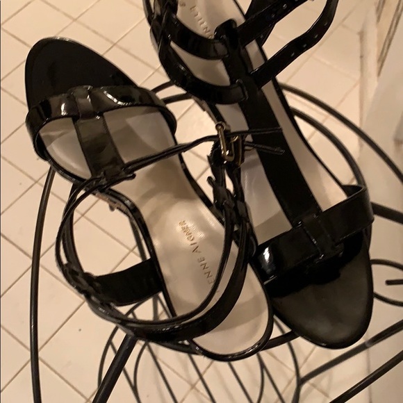 Black patent leopard wedge - Picture 3 of 5